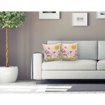 Detská obliečka na vankúš 43x43 cm Pink Owl – Mila Home - Image 2
