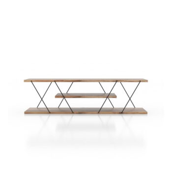 TV stolík v dekore orecha v prírodnej farbe 120x33 cm Canaz – Kalune Design