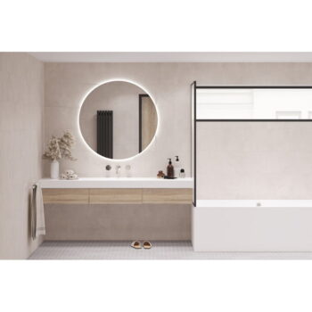 Nástenné zrkadlo s osvetlením ø 100 cm Luna – Mirrors and More - Image 4