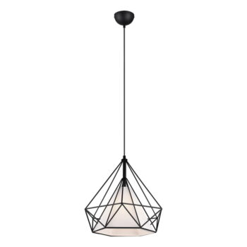Čierne závesné svietidlo ø 38 cm Babette – Trio – Obrázok 2