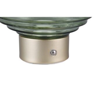 Stmievateľná LED stolová lampa v zelenej a zlatej farbe so skleneným tienidlom (výška 14,5 cm) Earl – Trio – Obrázok 5