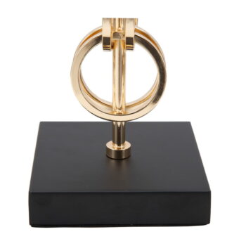 Stolová lampa v čierno-zlatej farbe Mauro Ferretti Glam Rings, výška 54,5 cm – Obrázok 8