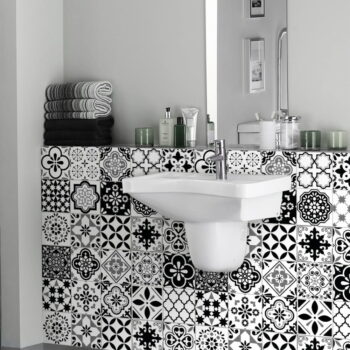 Súprava 9 nástenných samolepiek Ambiance Cement Tiles Alexia, 10 x 10 cm - Image 2