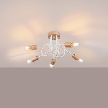 Stropné svietidlo v prírodnej farbe 15x61 cm Tumber – Nice Lamps - Image 6