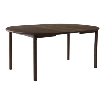 Hnedý okrúhly rozkladací jedálenský stôl z dubového dreva ø 120 cm Noor – Hammel Furniture – Obrázok 2