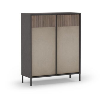 Antracitovo-svetlohnedá skrinka 106x130 cm Amalia – Marckeric – Obrázok 4