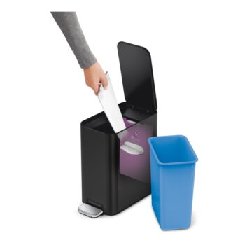 Pedálový oceľový odpadkový kôš 5 l – simplehuman - Image 3