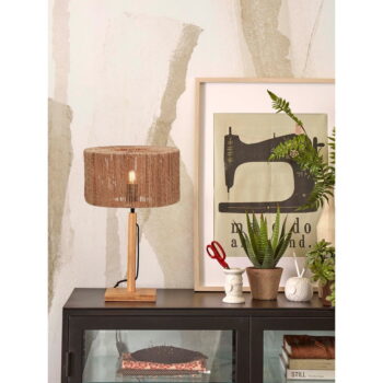 Stolová lampa s tienidlom z juty v prírodnej farbe (výška 37 cm) Iguazu – Good&Mojo – Obrázok 2