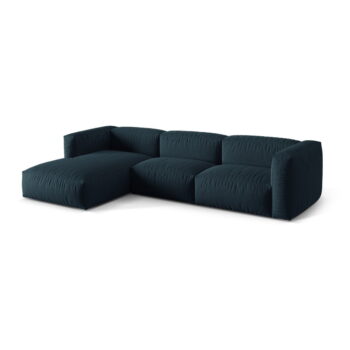 Tmavomodrá modulárna rohová pohovka (ľavý roh) Martina – Micadoni Home – Obrázok 3