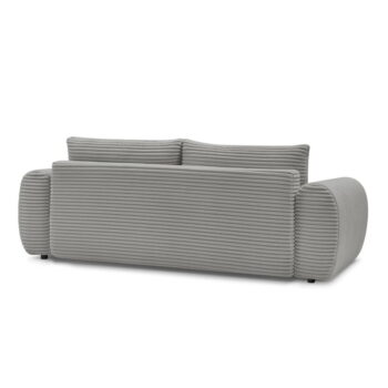 Tmavosivá menčestrová rozkladacia pohovka 257 cm Lucien – Bobochic Paris - Image 6