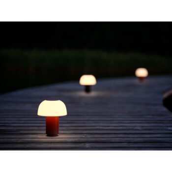 Oranžová hliníková LED stmievateľná stolová lampa (výška 22 cm) Harvest – Zone - Image 4