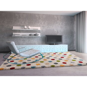 Krémovobiely koberec 133x190 cm Norge Dots – Universal - Image 2