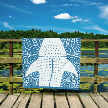 Modrá plážová osuška 90x180 cm Shark - DecoKing - Image 8