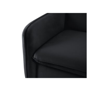 Čierna zamatová rozkladacia pohovka 194 cm Vienna – Cosmopolitan Design – Obrázok 5