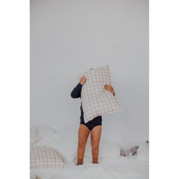 Béžová súprava do postieľky Camel Check – Malomi Kids - Image 11