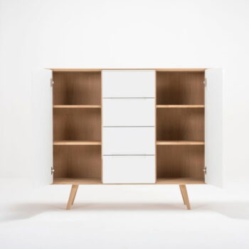Komoda z dubového dreva Gazzda Ena Two, 135 × 42 × 110 cm – Obrázok 9