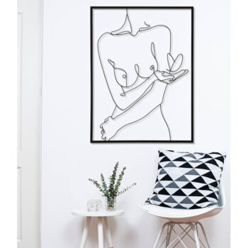 Kovová nástenná dekorácia 60x80 cm Nudity - Mauro Ferretti - Image 2