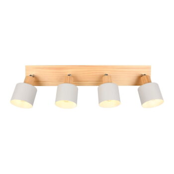 Bodové svietidlo v bielo-prírodnej farbe ø 9 cm Shanti – Trio - Image 5