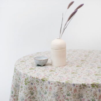 Ľanový obrus ø 150 cm Botany 2 Lightweight – Linen Tales - Image 2