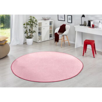 Svetloružový okrúhly koberec ø 133 cm Fancy – Hanse Home - Image 2