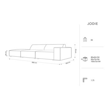 Béžová rohová pohovka z textílie bouclé (ľavý roh) Jodie – Micadoni Home – Obrázok 6