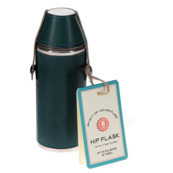 Tmavomodrá súprava ploskačky a štamperlíkov 3 ks z nehrdzavejúcej ocele 220 ml Spirit of Adventure – Rex London - Image 6