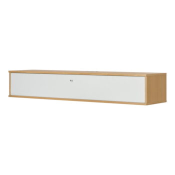 TV stolík v dekore duba v bielo-prírodnej farbe 133x22 cm Mistral – Hammel Furniture - Image 2