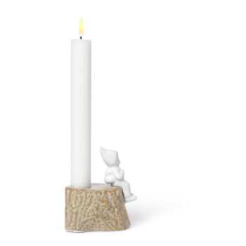 Vianočný svietnik z porcelánu a kameniny Kähler Design, dĺžka 9 cm - Image 5