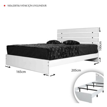 Dvojlôžková posteľ v prírodnej farbe 180x200 cm Fuga – Kalune Design - Image 5