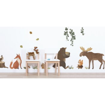 Hárok samolepiek 30x42 cm Woodland Rabbit & Friends – Lilipinso - Image 2