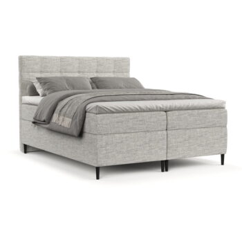 Svetlosivá boxspring posteľ s úložným priestorom 180x200 cm Urbaneo – Maison de Rêve - Image 6