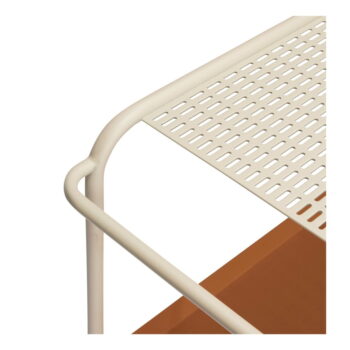 Kovový servírovací stolík na kolieskach 47x66 cm Push – Hübsch - Image 3