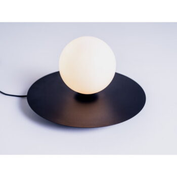 Čierna stolová lampa so skleneným tienidlom (výška 17 cm) Skiva Ball – CustomForm - Image 3