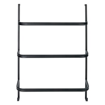 Čierny samodržiaci vešiak na uteráky Wenko Towel Holder Black, 21 × 54 cm - Image 2