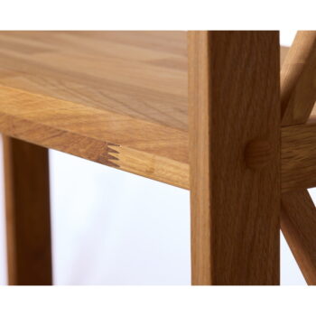 Regál z dubového dreva v prírodnej farbe 70x87 cm X-Shelf – Unique Furniture - Image 6