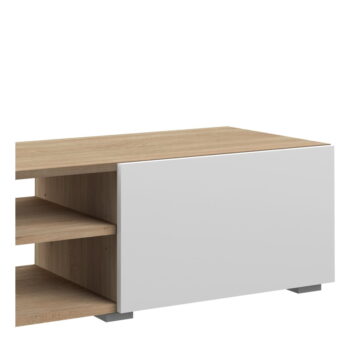 Biely TV stolík v dekore duba 140x31 cm Podium - TemaHome – Obrázok 8