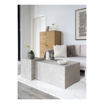 Sivé taniere z kameniny v súprave 4 ks ø 21 cm Selma – House Nordic - Image 4