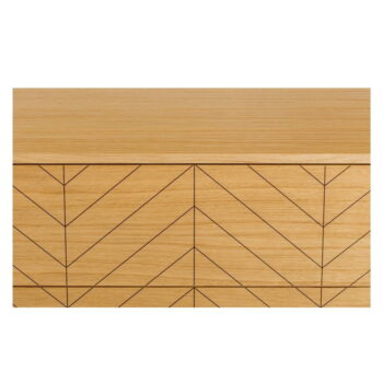 Komoda v dubovom dekore Woodman Camden Herringbone, 80 x 123 cm – Obrázok 5