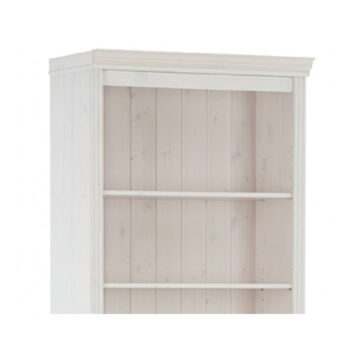 Biela knižnica z borovicového dreva 74x223 cm Anita – Støraa - Image 6