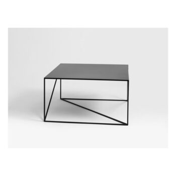 Čierny konferenčný stolík CustomForm Memo, 100 × 100 cm - Image 4