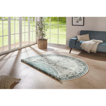 Zeleno-krémový vonkajší koberec NORTHRUGS Borbon, ø 200 cm - Image 3