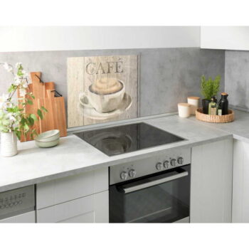 Kryt na stenu pri sporáku z tvrdeného skla 60x50 cm Café – Wenko – Obrázok 3