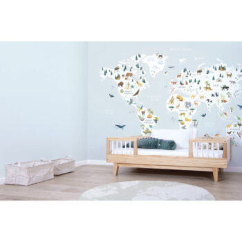 Detská tapeta 400 cm x 248 cm Animals World Map – Lilipinso - Image 5