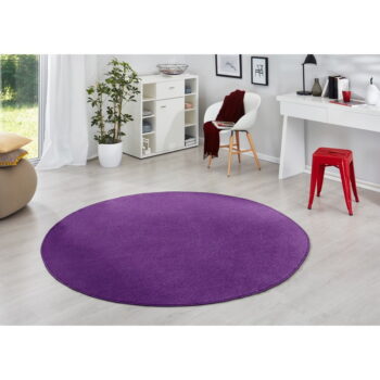 Tmavofialový okrúhly koberec ø 133 cm Fancy – Hanse Home - Image 2