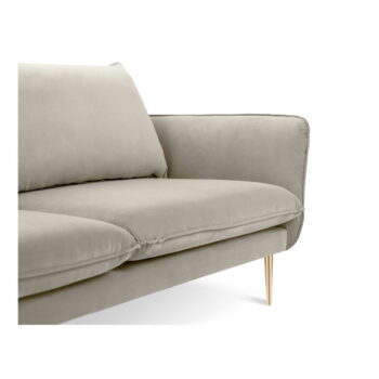 Béžová zamatová pohovka Cosmopolitan Design Florence,160 cm - Image 2