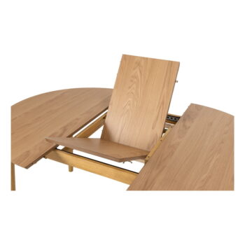 Okrúhly rozkladací jedálenský stôl s doskou v dubovom dekore ø 115 cm Montreux - Actona - Image 4