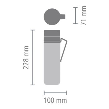 Svetlosivý termo hrnček 500 ml Make & Take – Brabantia - Image 7