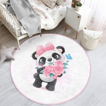 Biely detský koberec ø 80 cm Comfort – Mila Home - Image 4