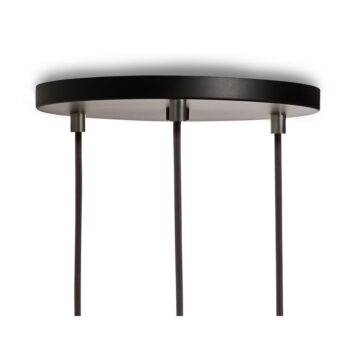 Tmavosivé stmievateľné závesné svietidlo ø 25 cm Triple Pendant – tala - Image 4