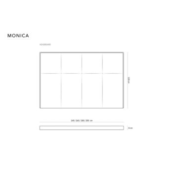 Tmavozelené čelo postele 160x120 cm Monica – Milo Casa - Image 7